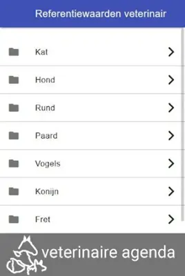 Referentiewaarden Veterinair 2020 android App screenshot 1